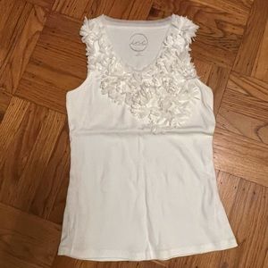 Inc. tank top with floral details